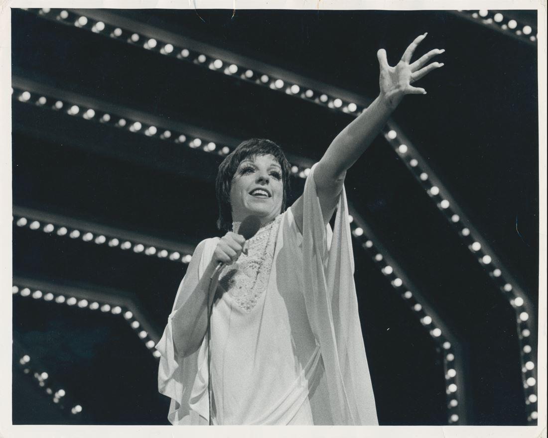 Francis Pelletan Black and White Photograph - Liza Minelli on Stage, 20s Century