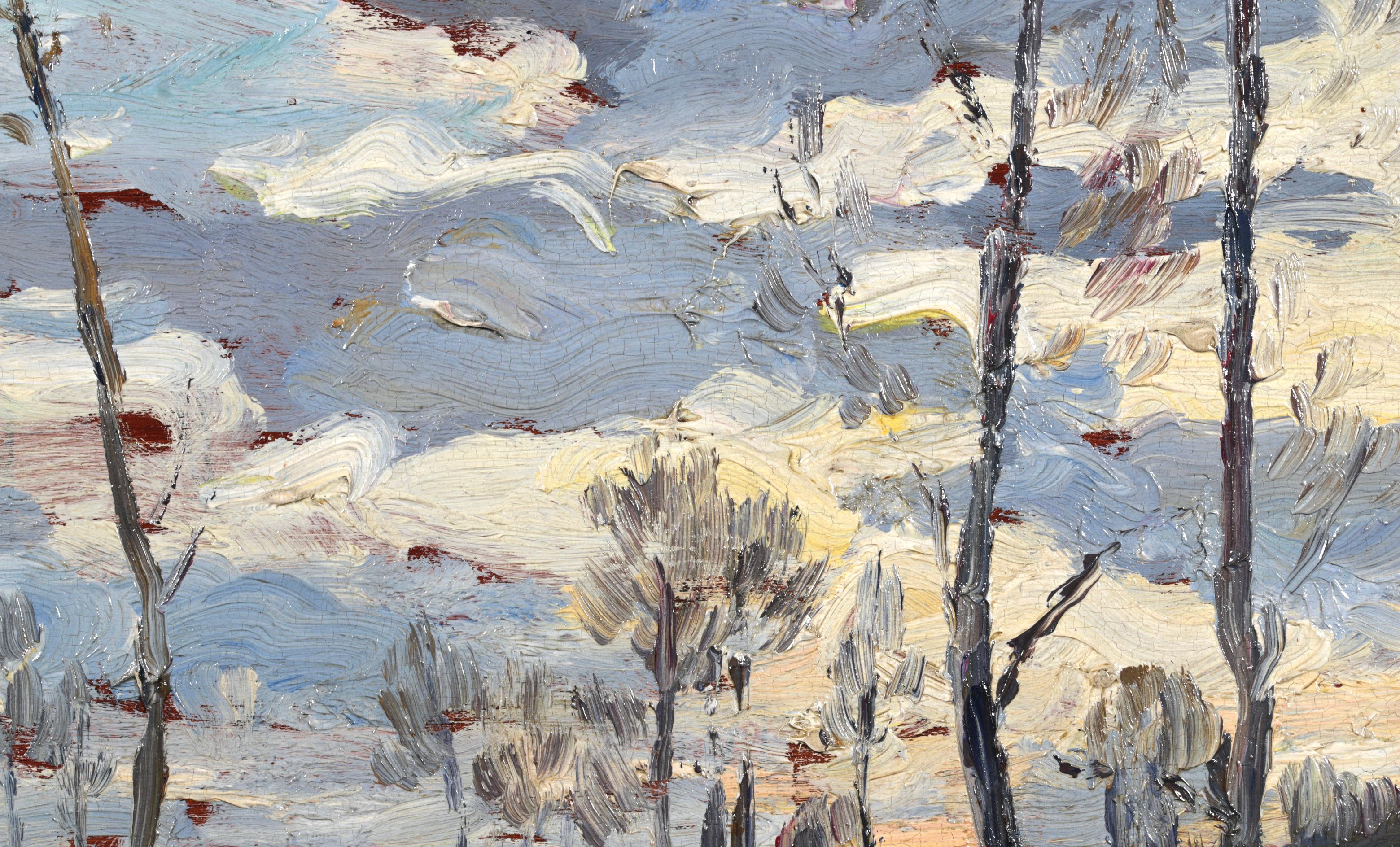 Paysage Nature - Paisaje postimpresionista al óleo de Francis Picabia 1