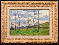 Antique Paysage Nature - Post Impressionist Landscape Oil Paintng by Francis Picabia