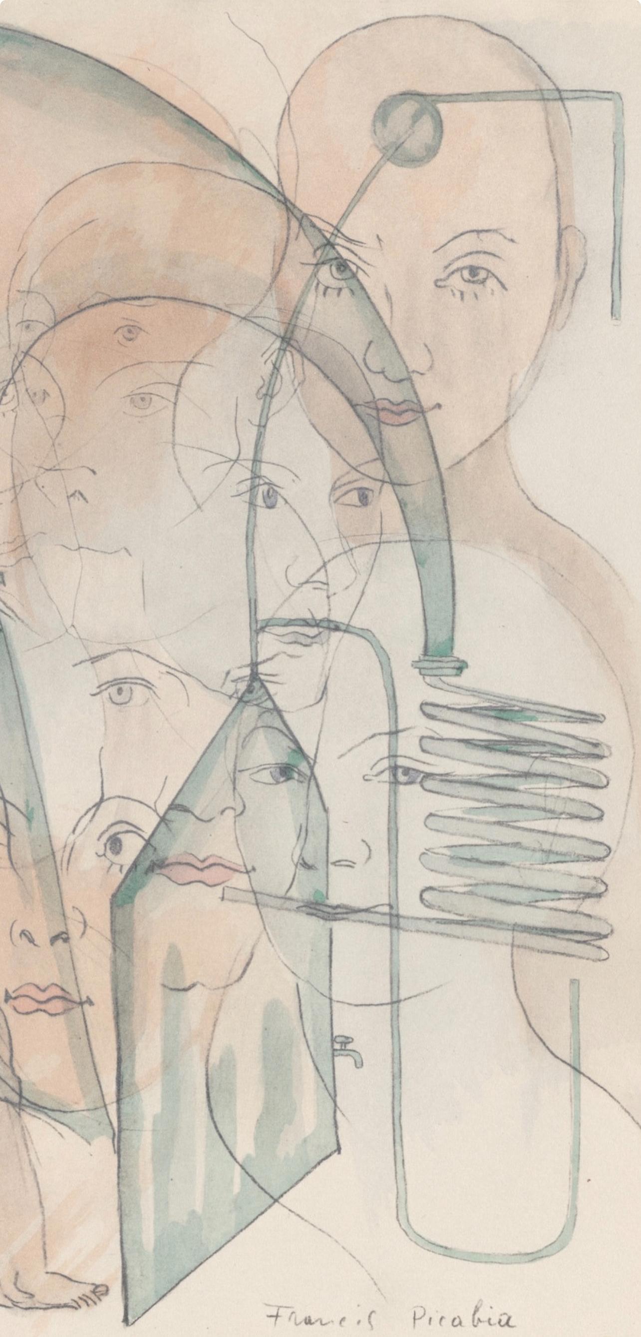 Komposition, Le Peseur d'âmes (Der Seelenwäger), Francis Picabia im Angebot 2