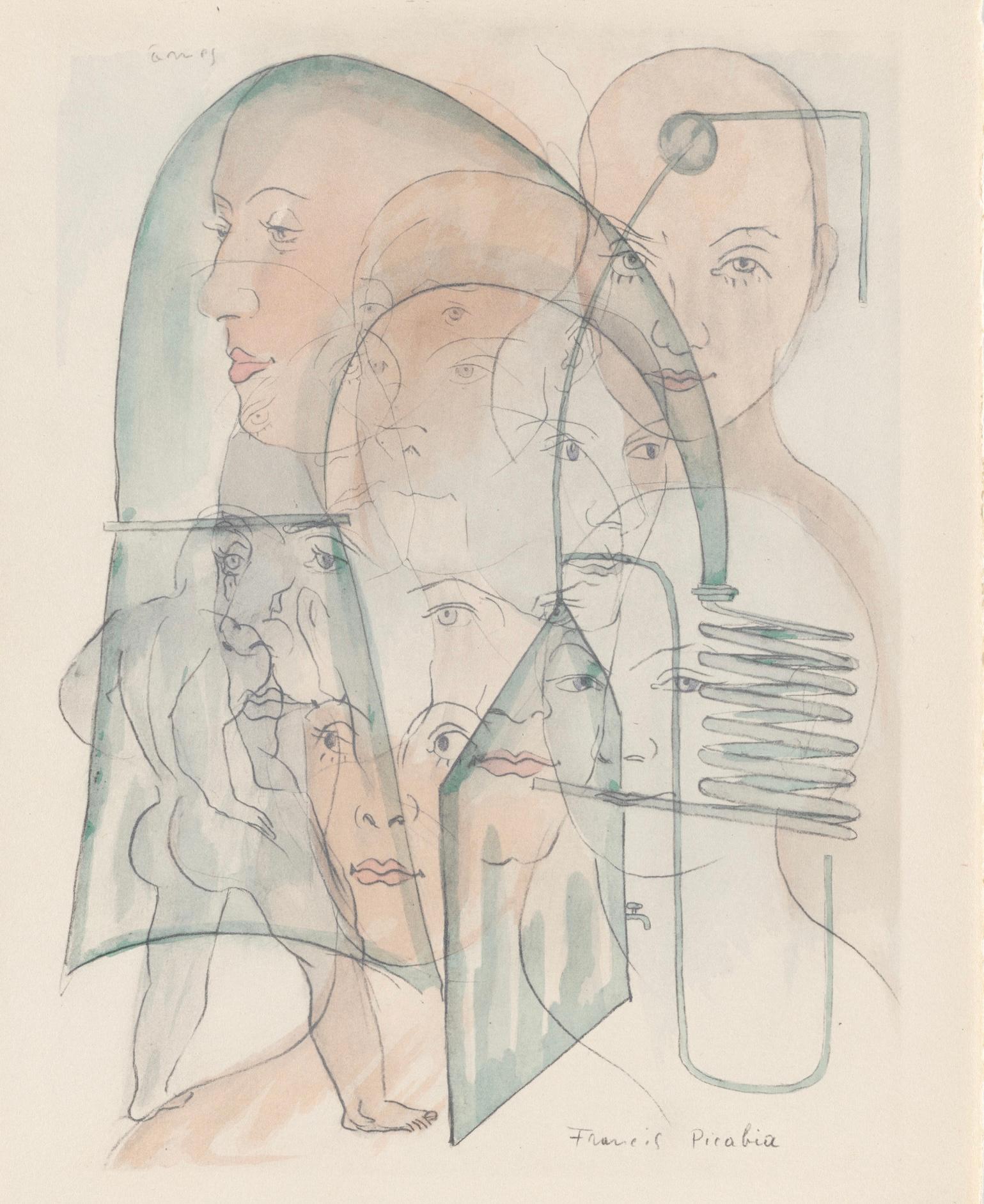Komposition, Le Peseur d'âmes (Der Seelenwäger), Francis Picabia im Angebot 5