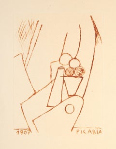 Machine Cubiste, Abstract Drypoint by Francis Picabia