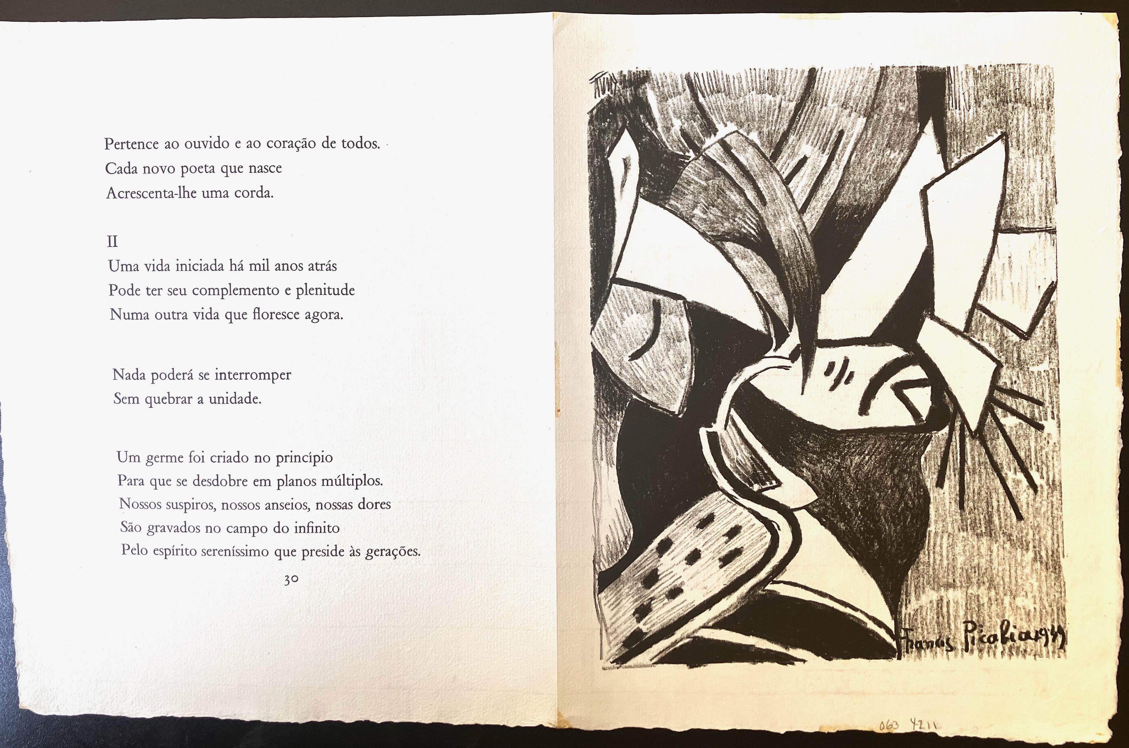Piastra 4 da Janelo de Caos (Finestra del Caos) - Print di Francis Picabia