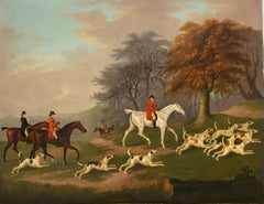 The Earl of Darlington Fox-Hunting with the Raby Pack: Going to Cover
