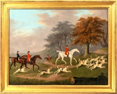 The Earl of Darlington Fox-Hunting with the Raby Pack : Going to Cover