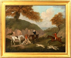 Antique The Earl of Darlington Fox-Hunting with the Raby Pack: The Death