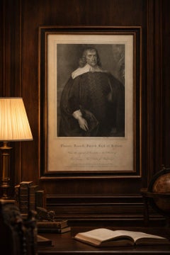 Francis Russell Portrait Engraving, Earl of Bedford, Antique Print 1836