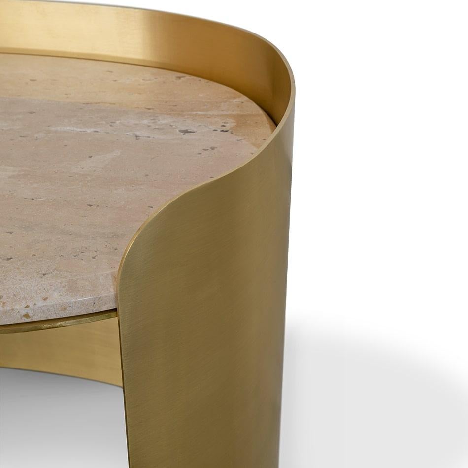 Mid-Century Modern Francis Scott Oval Side Table by Studiopepe For Sale