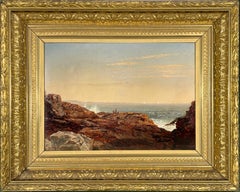 Mount Desert Island, Maine Oil on Paper Painting, Signed, 10 x 14 in