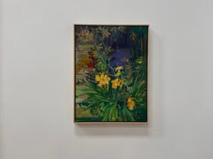 Day Lilies With Japanese Maple - Botanical Orange Flowers Red Tree Garden, 2024