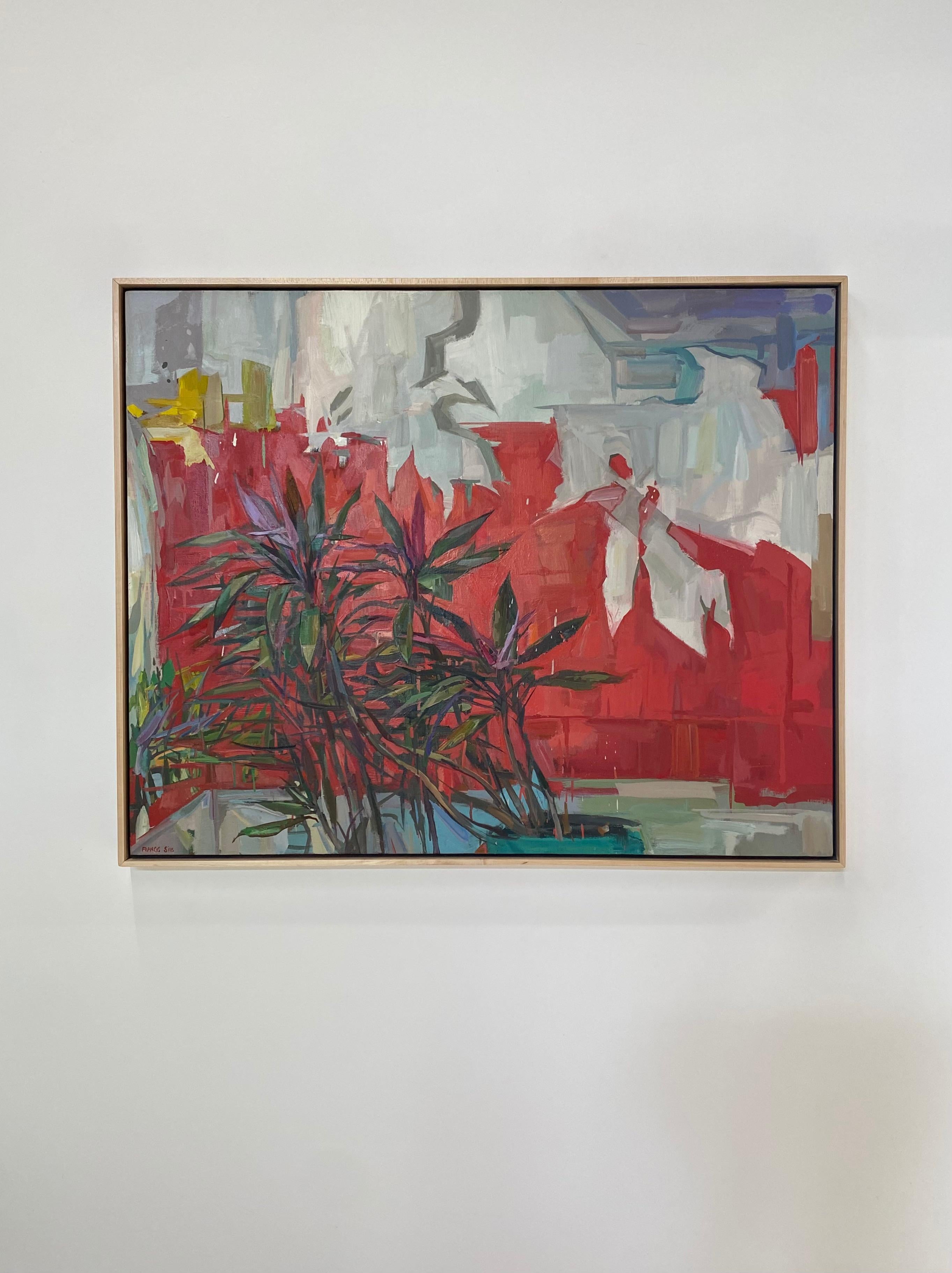 Lodger - Bodegón Botánico Contemporáneo Planta de Yuca Tropical Rojo, 2022 en venta 7