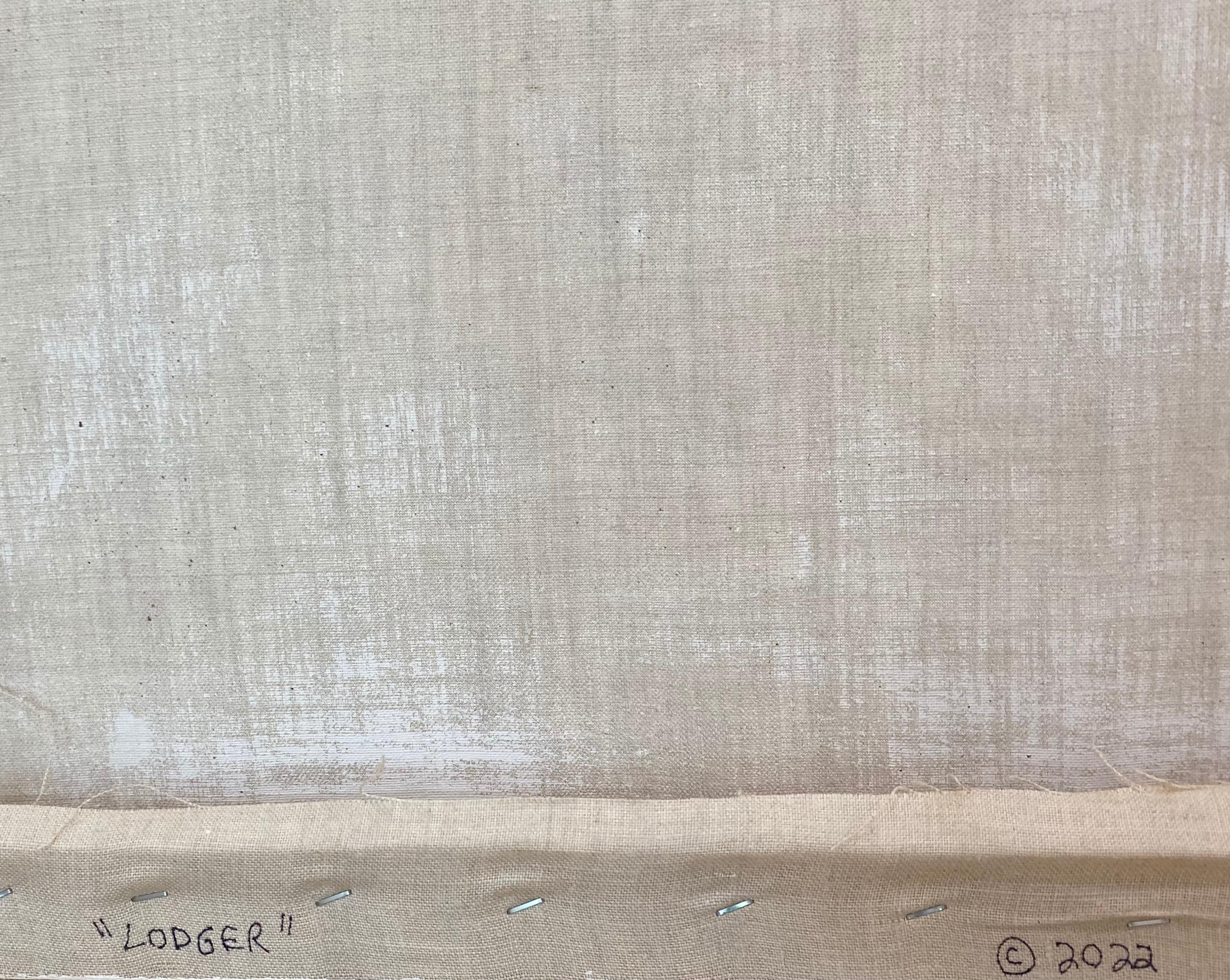 Lodger - Bodegón Botánico Contemporáneo Planta de Yuca Tropical Rojo, 2022 en venta 4