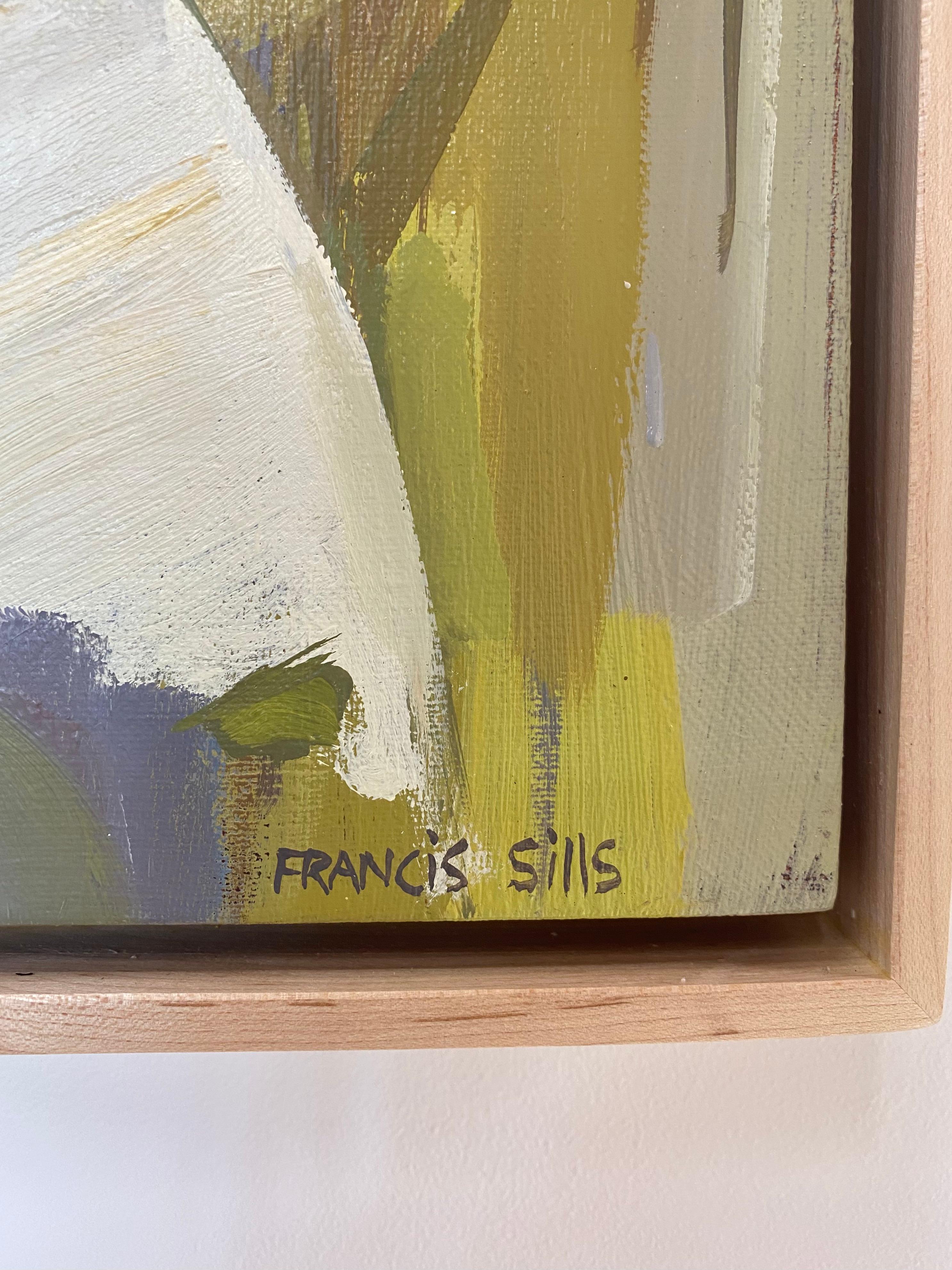 Modified Shift - Nature morte contemporaine abstraite botanique Jaune Vert Fleurs en vente 5