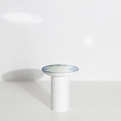 PETITE FRITURE Francis, Small Mirror Coffee Table, Blue/Yellow Watercolor