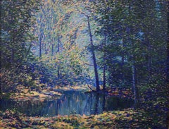 "Impressionistische Landschaft, ca. 1915-1920" Kalifornischer Wald Amerikanischer Impressionist