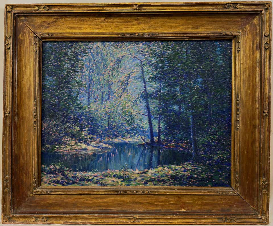 “Impressionist Landscape, c. 1915-1920” California Forest American Impressionist