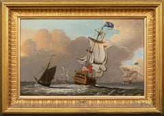 British Royal Navy Squadron Off The Coast, 18th Century
