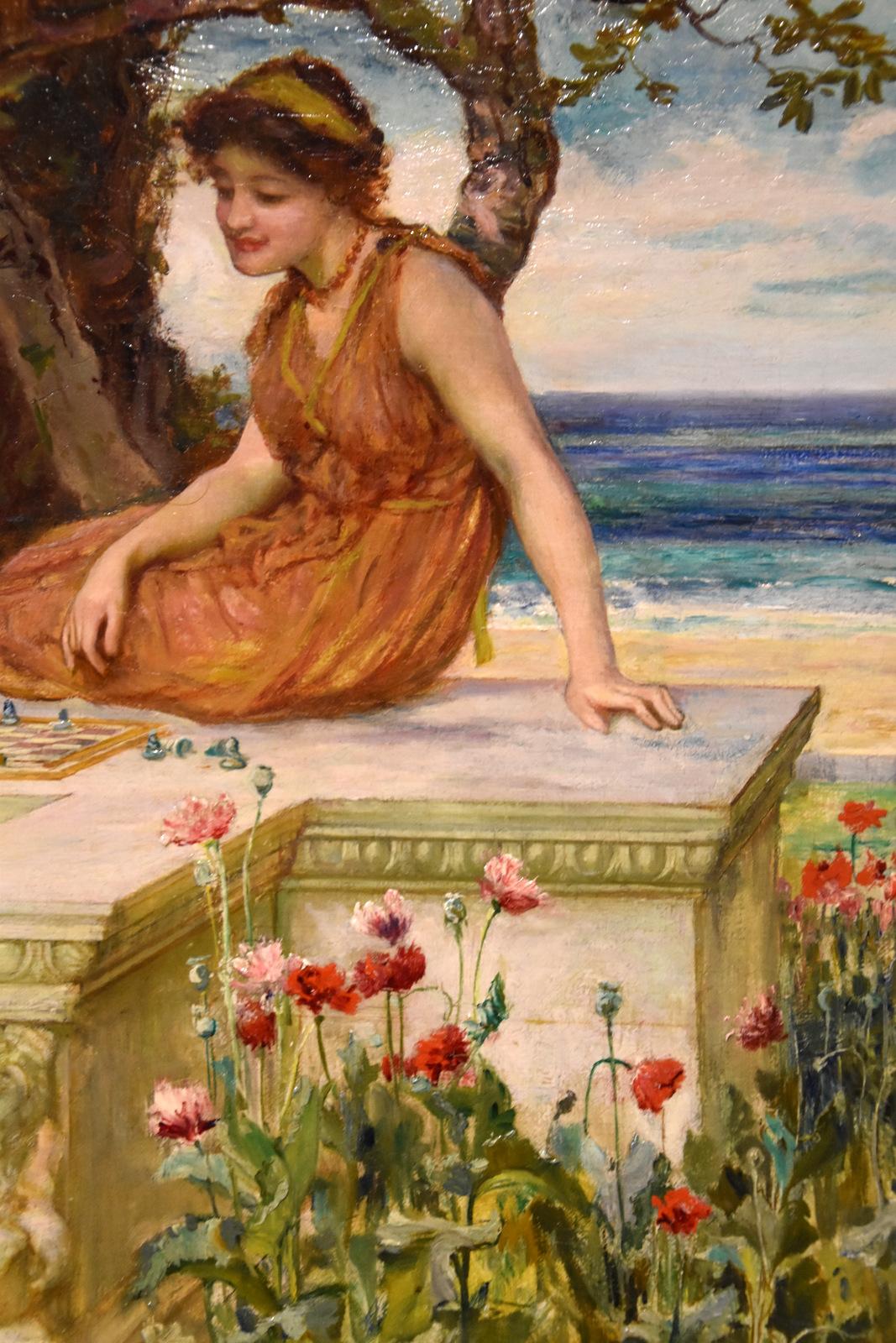 Pintura al óleo de Francis Sydney Muschamp 