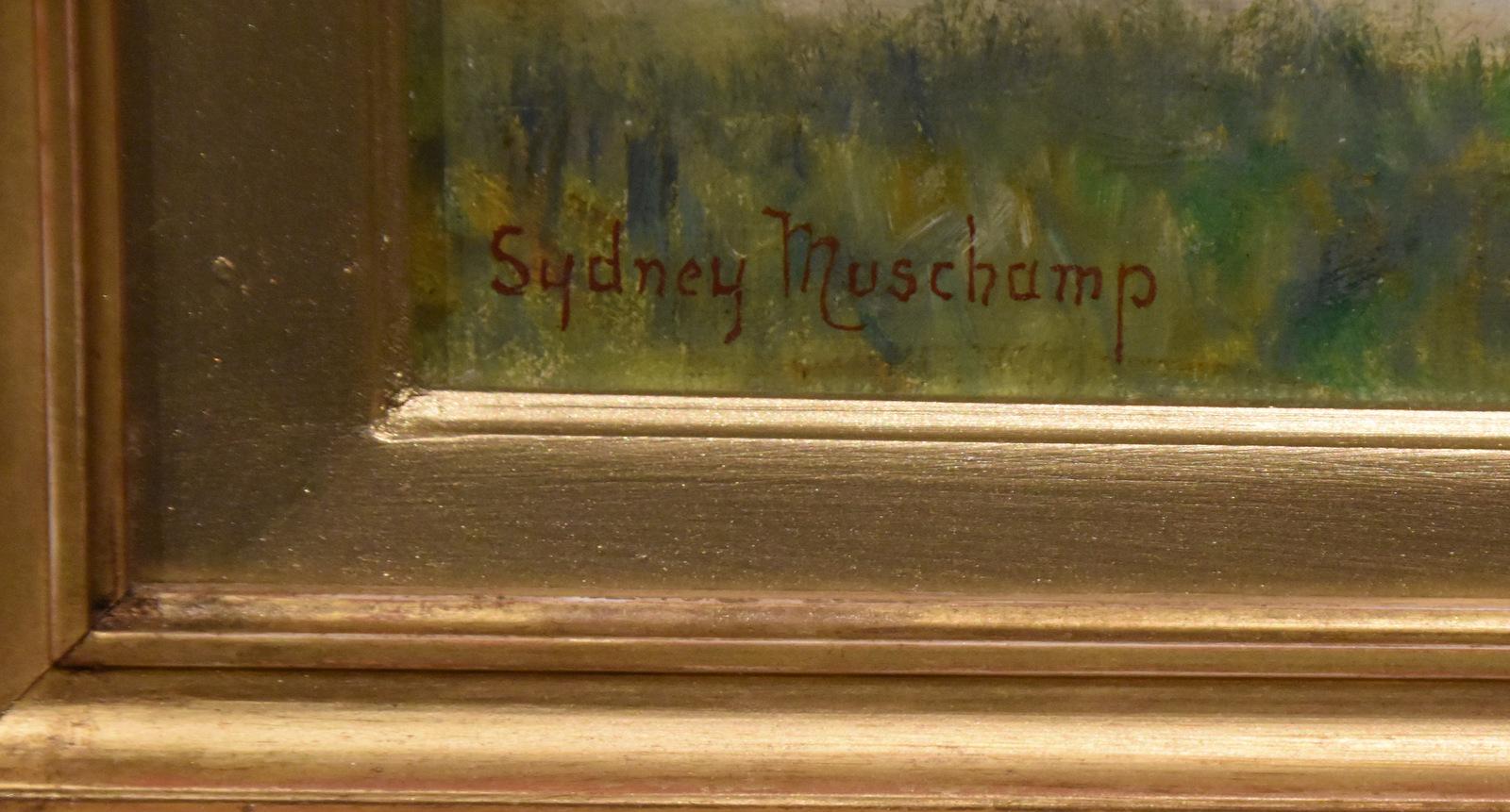 Pintura al óleo de Francis Sydney Muschamp 