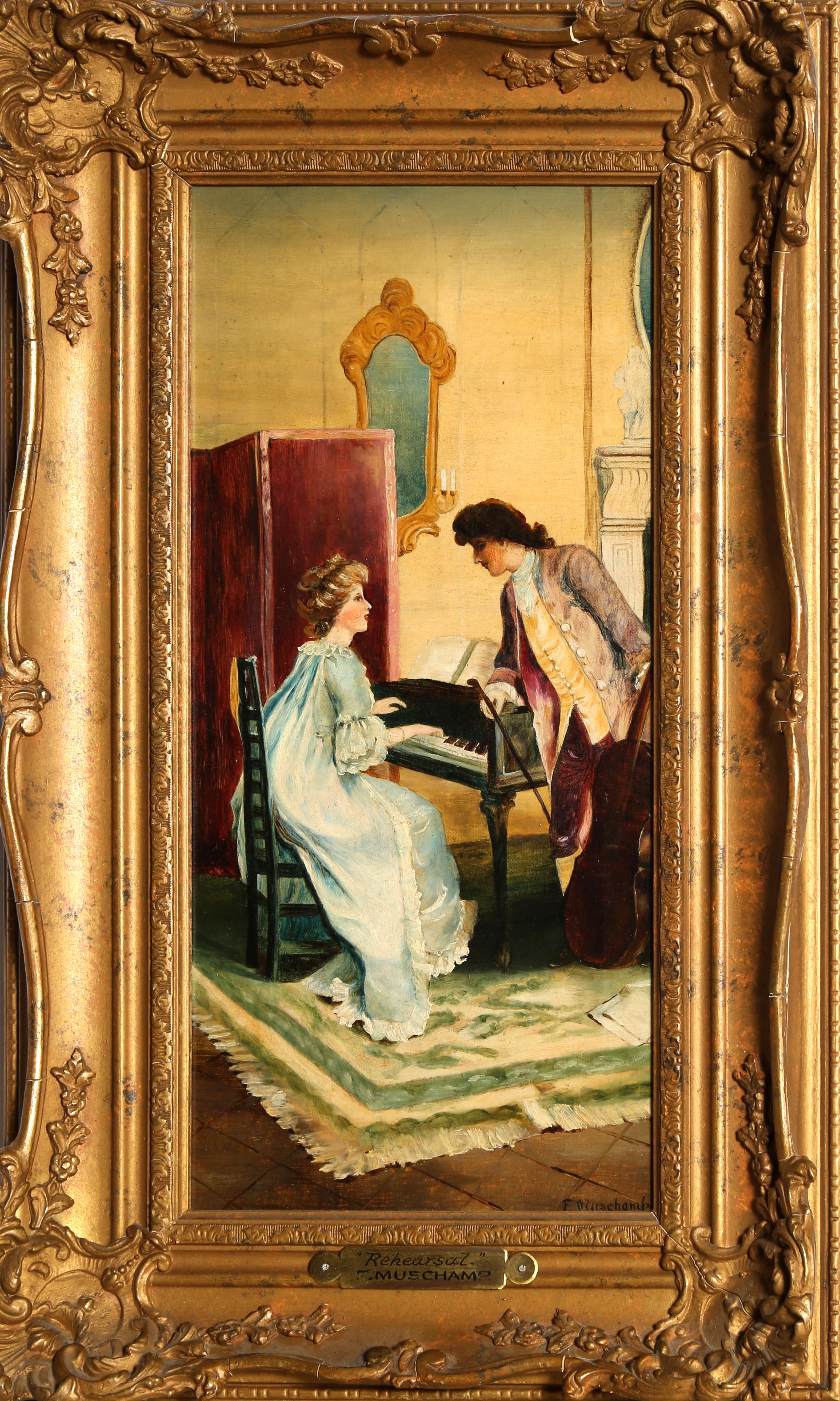 Rehearsal, Victorian Era painting by Francis Sydney Muschamp