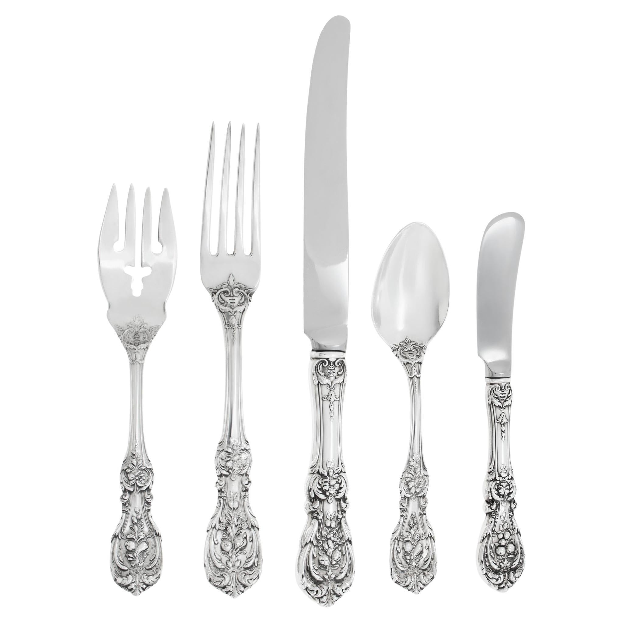 FRANCIS THE FIRST sterling silver flatware set 45 pieces total. .