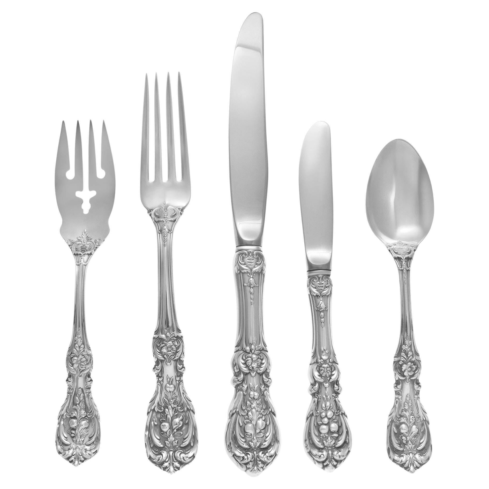Francis the First Sterling Silver Flatware Set Patented in 1907 by Reed & Barton
