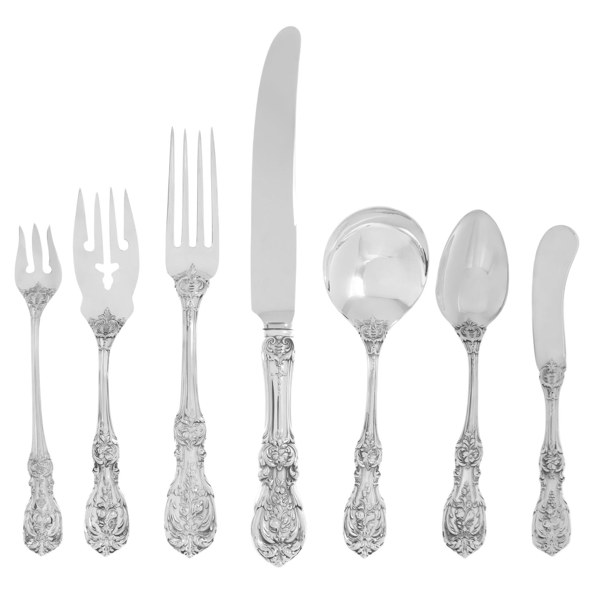 FRANCIS THE FIRST sterling silver flatware set patented in 1907 by Reed & Barton For Sale