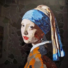 The Girl with the Pearl Earring Mosaic - Mosaic Art