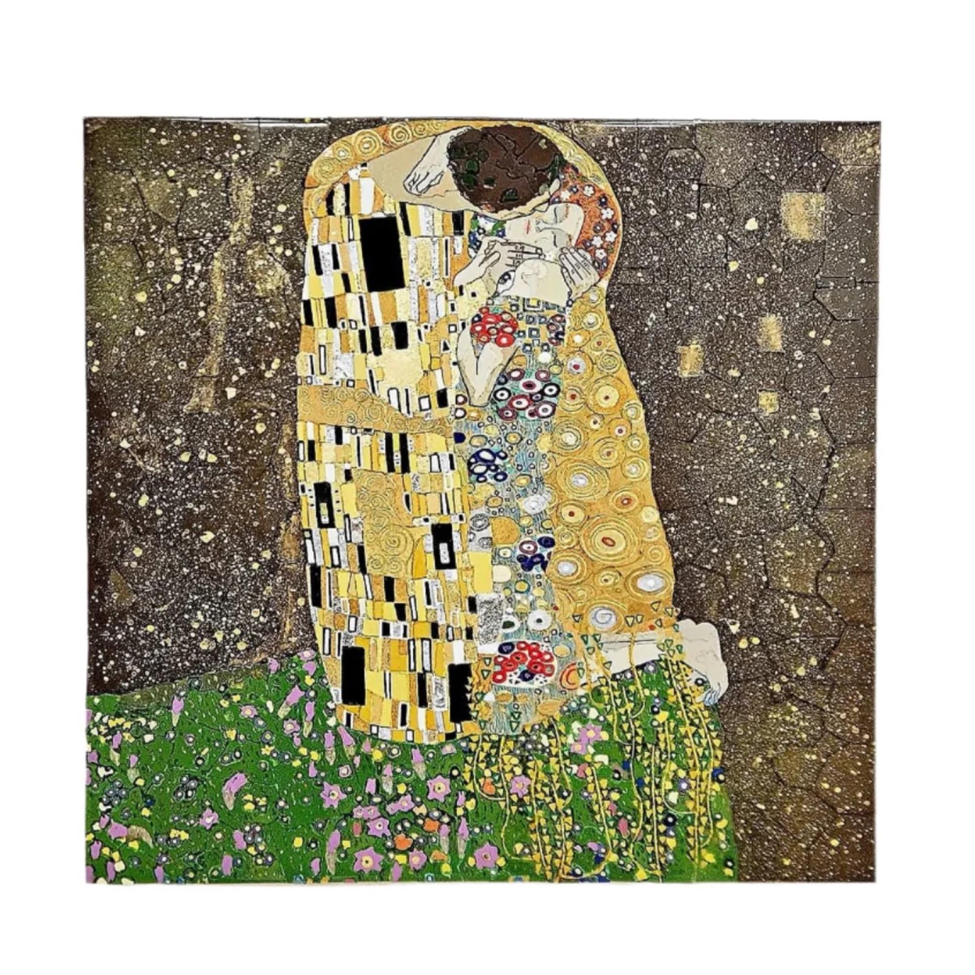 The Kiss Mosaic - Mosaic Art - Mixed Media Art by Francis Thorrington