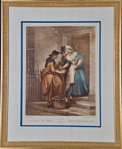 Antique "New Mackrel": An Engraving From the 18th Century Series 'The Cries of London'