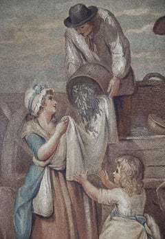 Un grabado de la serie "Los gritos de Londres": "Guisantes frescos recogidos"