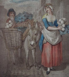 Un grabado de la serie "Los gritos de Londres": "Nabos y zanahorias"