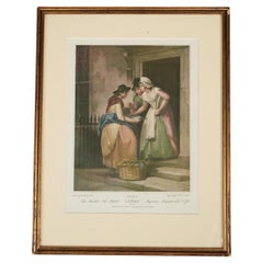 Francis Wheatley’s Cries of London Series, Original Frame, Vintage Engraving