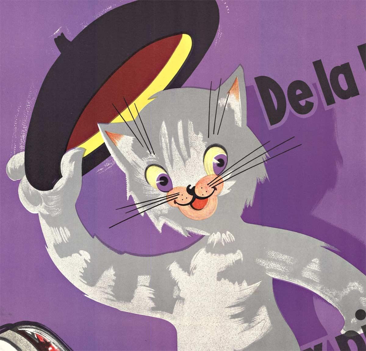Original Jeva de la tête aux pieds  vom Kopf bis Fuß Vintage Französisches Poster – Print von Francis Wibaux