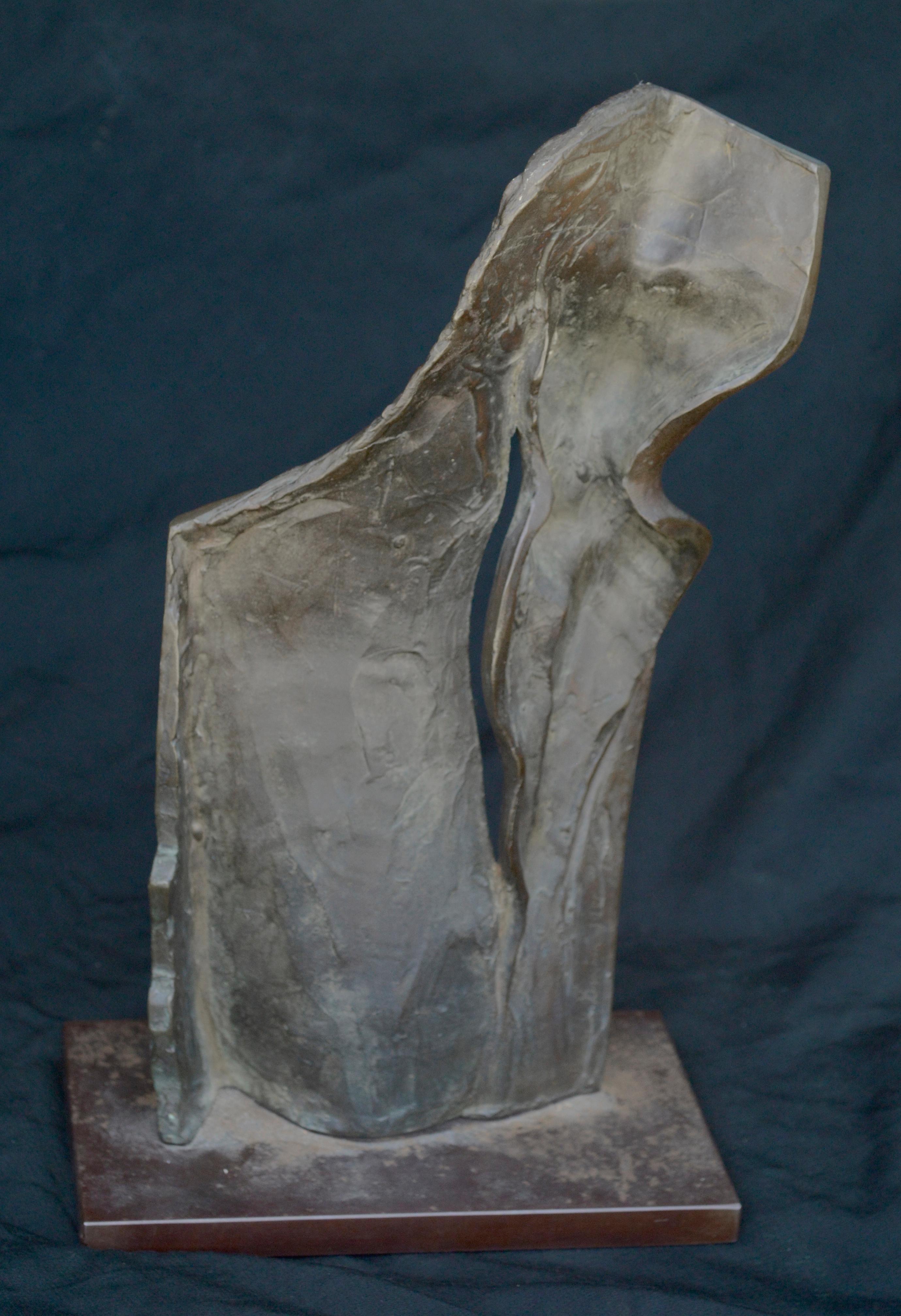 Modernist Bronze Sculpture of a Nude Woman For Sale 1