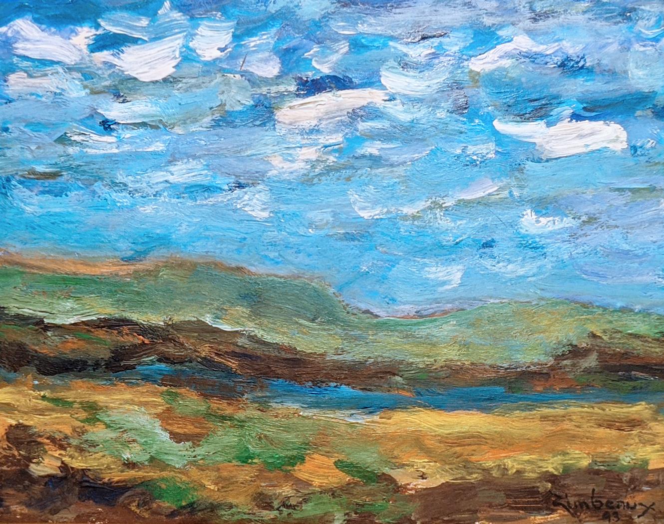 Francis Zimbeaux Landscape Painting - View of Lake