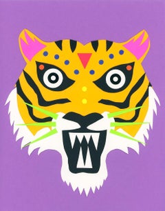 Le Tigre - Limitierter Giclée-Druck auf Archival Cotton Paper, Abstrakt, 2022