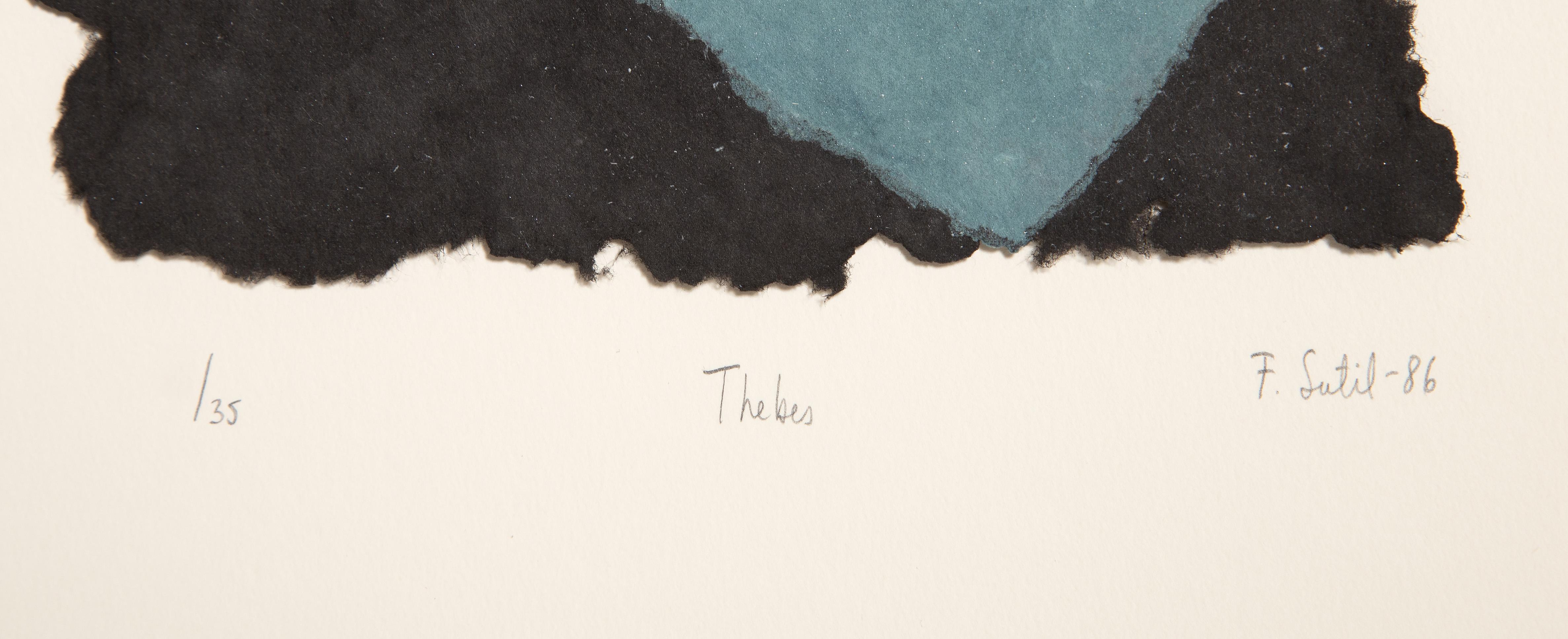 Thebes, Paper Pulp Print by Francisca Sutil For Sale 2