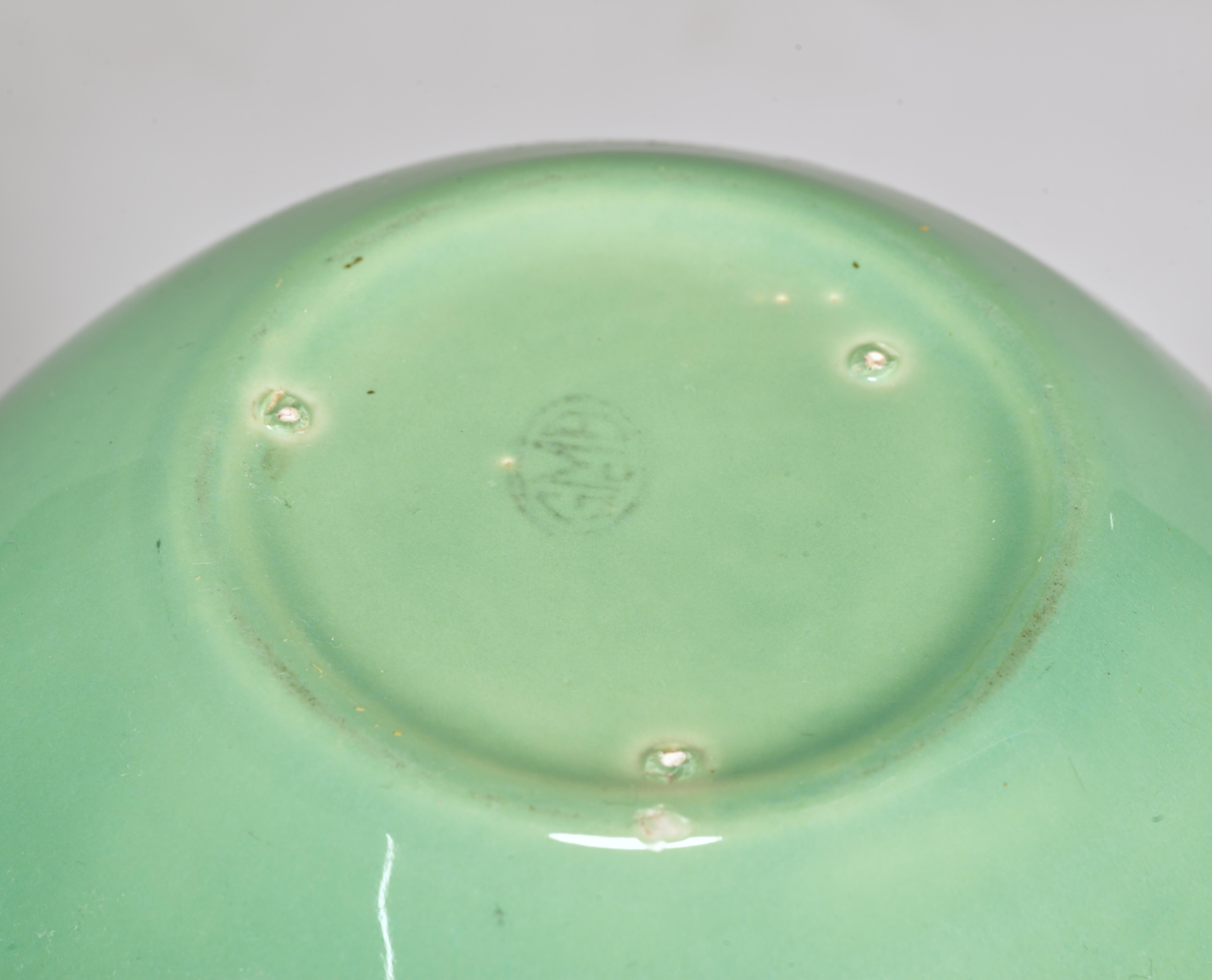 Franciscan by Gladding McBean El Patio Jarra con Tapa, Verde Niebla Marina Años 30 en venta 2