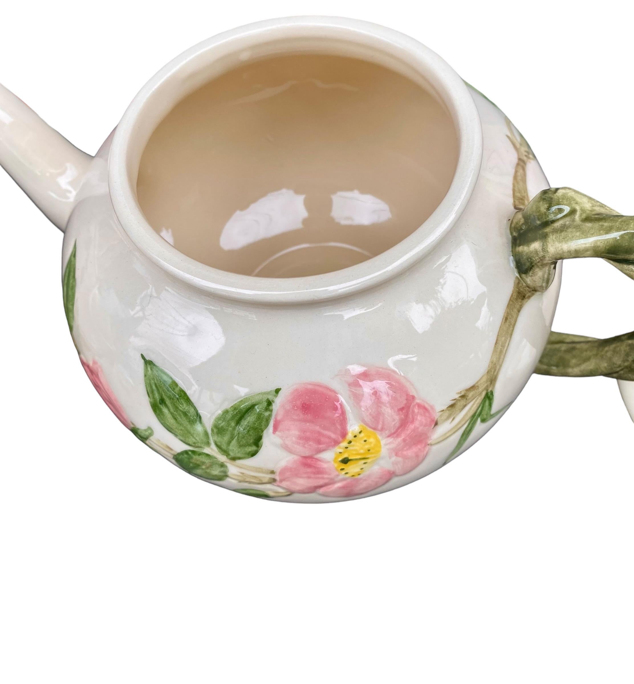 Glazed Franciscan, Desert Rose Tea Set  For Sale