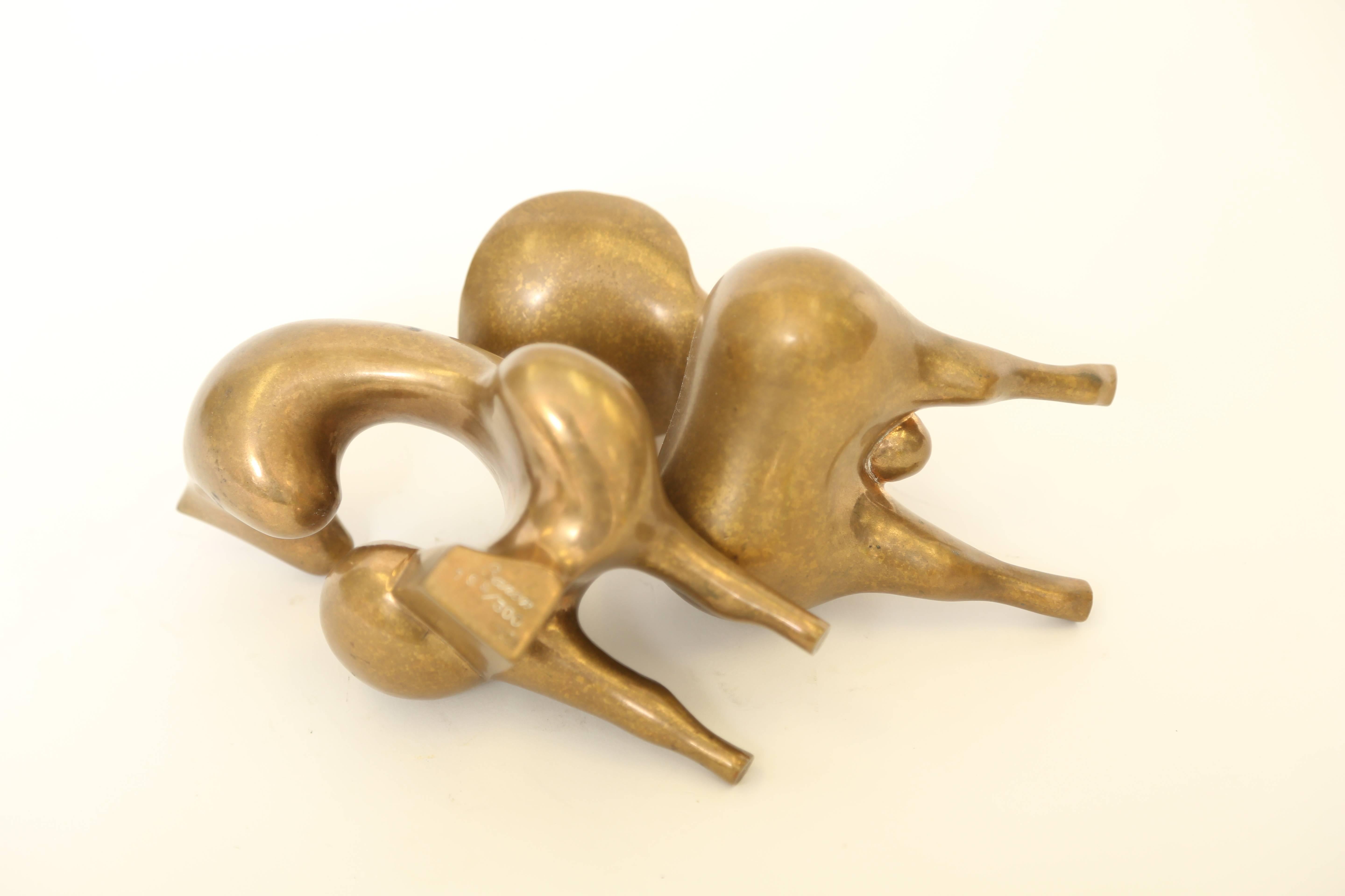 Mid-20th Century Francisco Baron Two Part Bull Sculpture