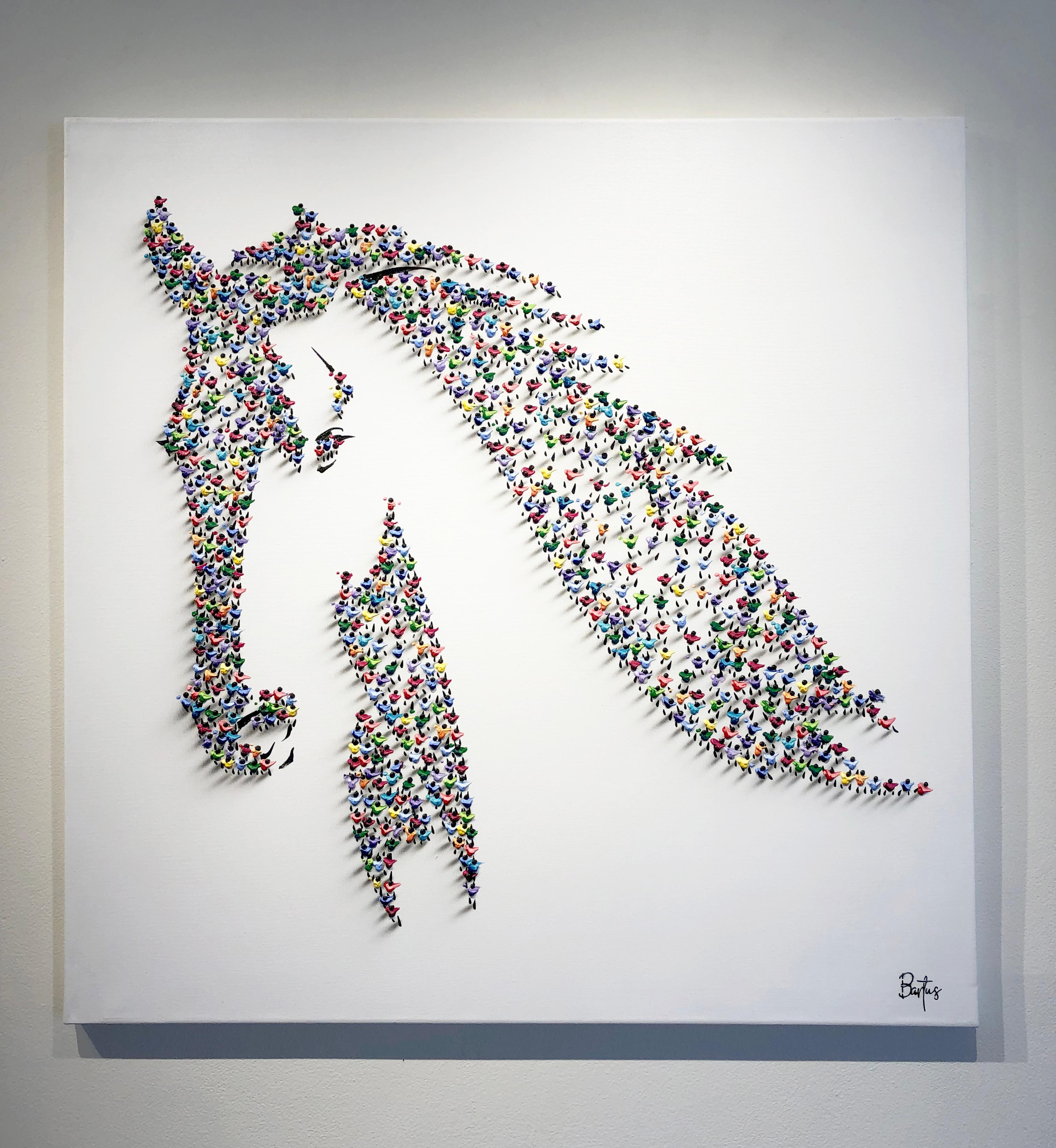 horse dot art