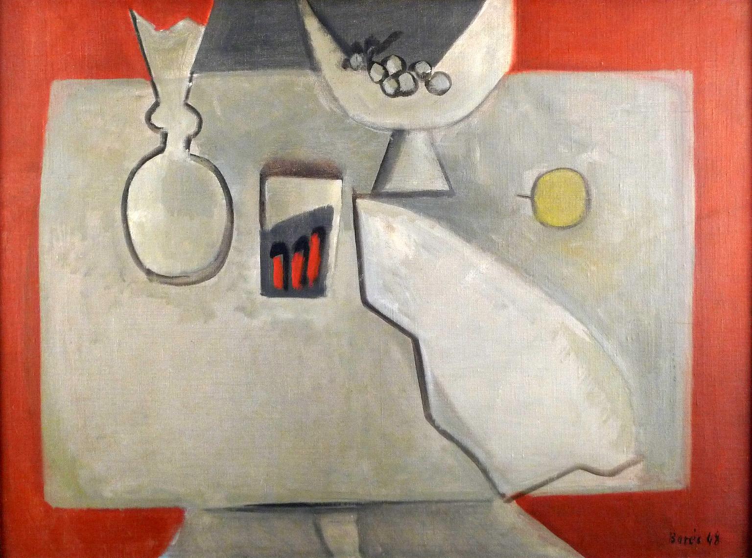 La Table grise - Painting di Francisco Bores