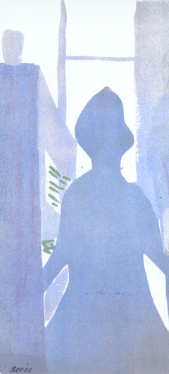 Francisco Bores, The Woman in Blue, from Verve, Revue Artistique, 1953