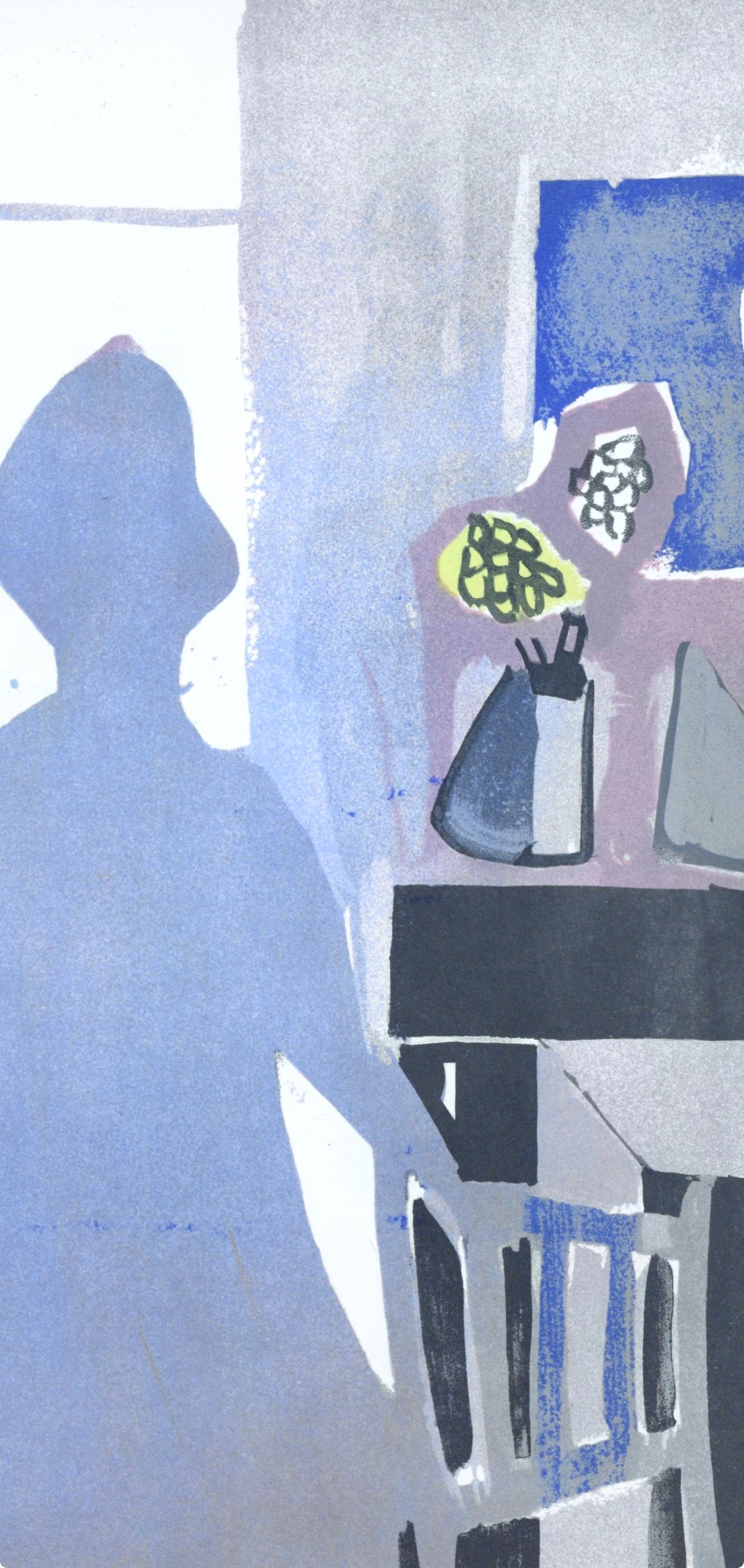 La Femme en Bleu, Verve: Revue Artistique et Littéraire - Modern Print by Francisco Bores