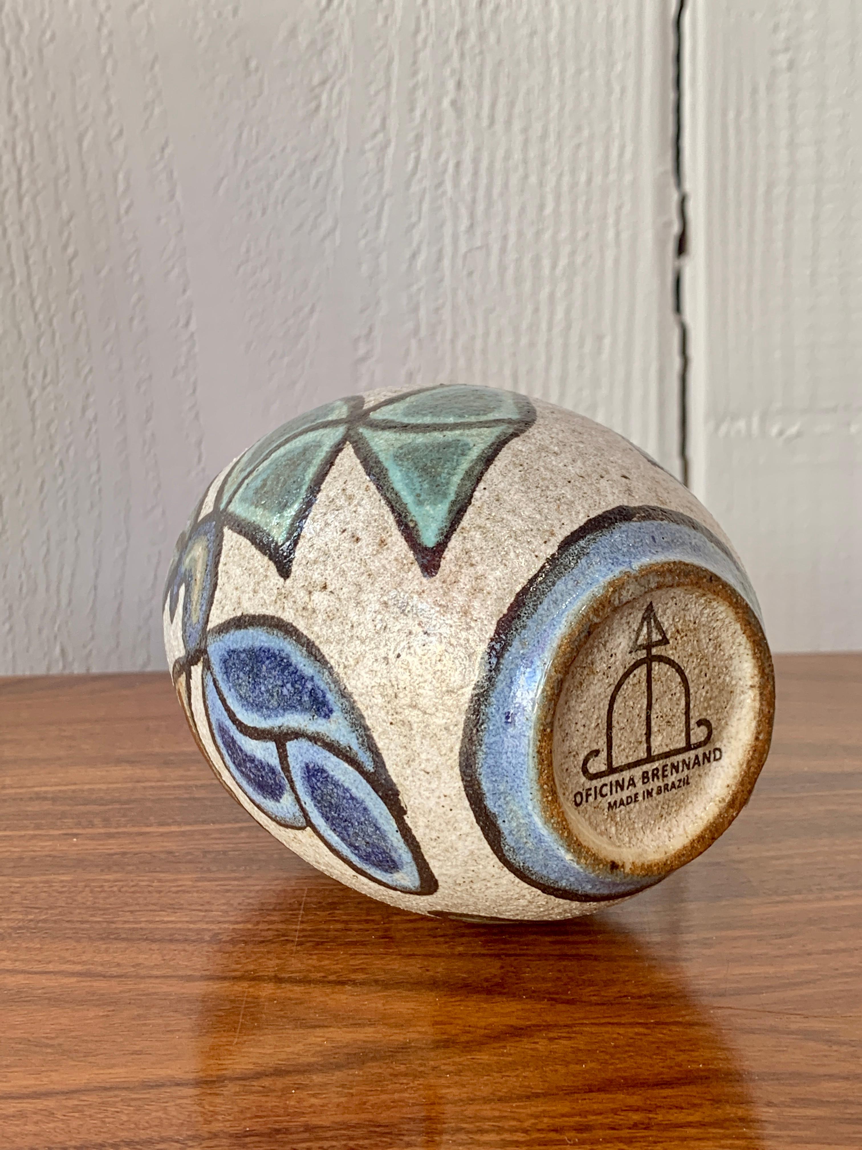 Hand-Crafted Francisco Brennand, Ceramic Egg, C. 1970 For Sale