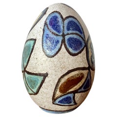 Retro Francisco Brennand, Ceramic Egg, C. 1970