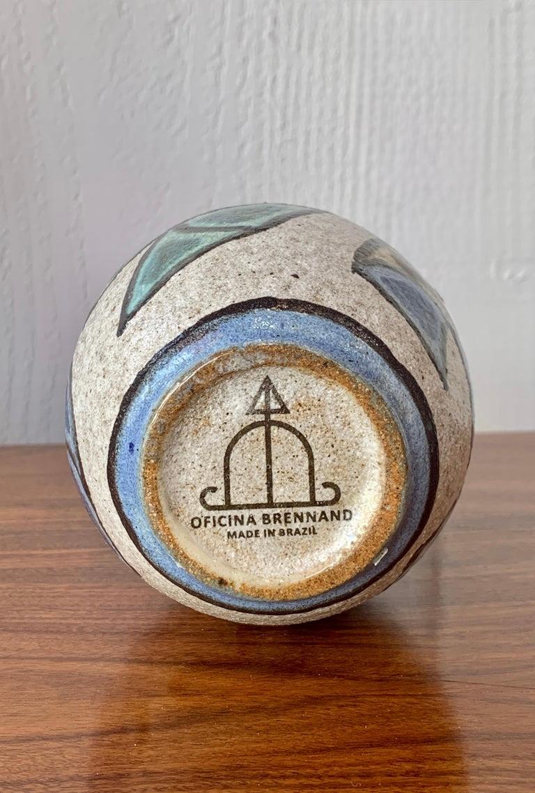 Brazilian Francisco Brennand. Ceramic egg, c. 1970. Stamp of the Manufacture For Sale