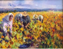 VINTAGE, LANDSCAPE, FARMERS