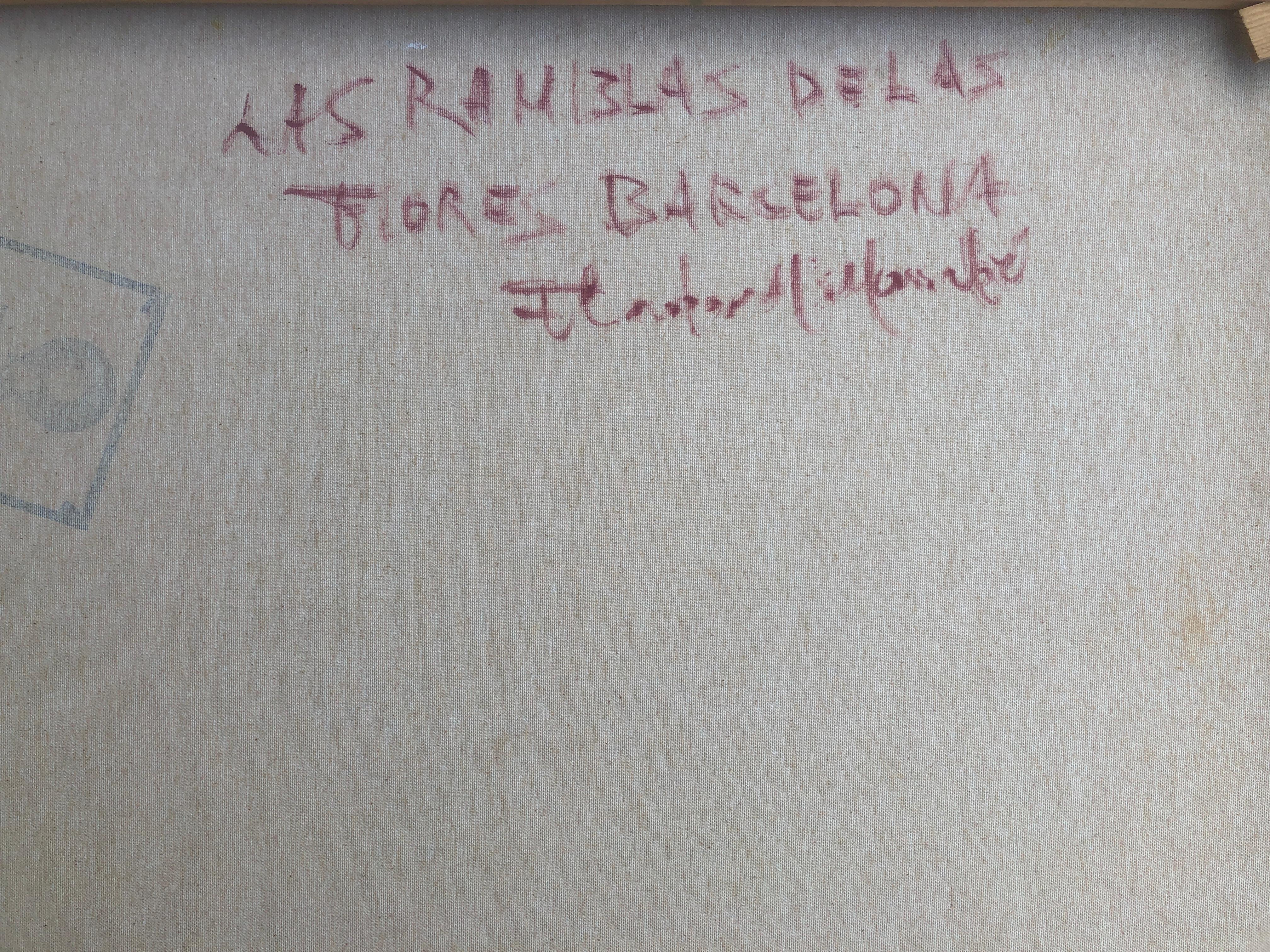 Francisco Carbonell Massabe (1928) - Rambla de las flores in Barcelona - Oil on canvas
Oil measures 60x73 cm.
Frameless.